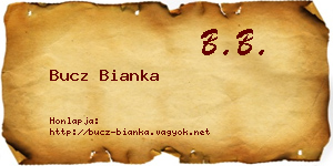 Bucz Bianka névjegykártya